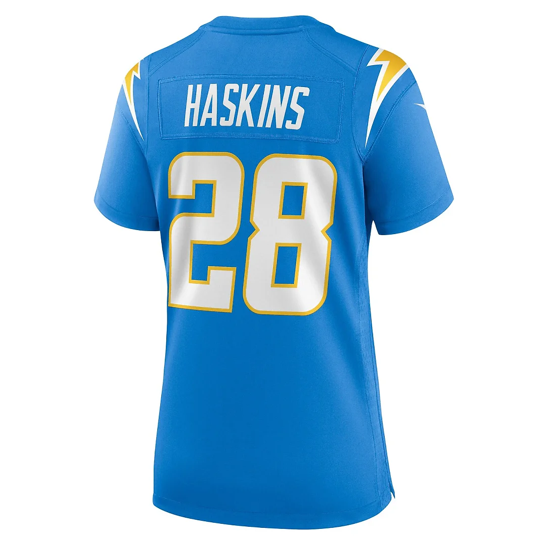 Zennovawear Hassan Haskins Los Angeles Chargers Women's Game Jersey - Powder Blue