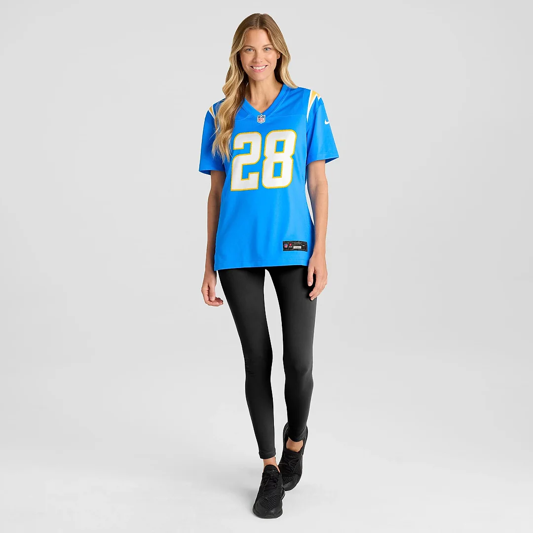 Zennovawear Hassan Haskins Los Angeles Chargers Women's Game Jersey - Powder Blue