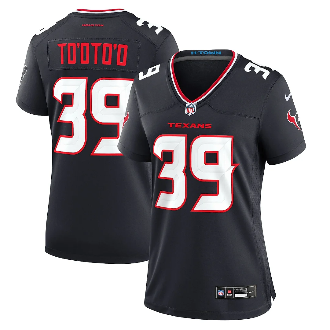 Zennovawear Henry To'oto'o Houston Texans Women's Team Game Jersey - Navy
