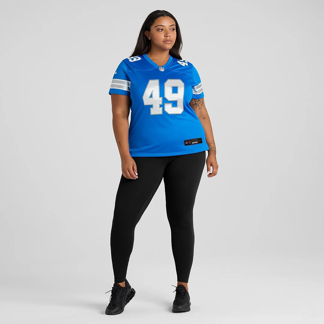 Zennovawear Hogan Hatten Detroit Lions Women's Game Jersey - Blue