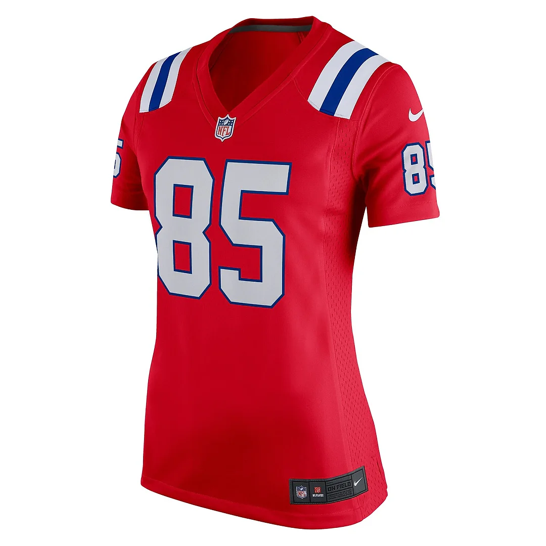 Zennovawear Hunter Henry New England Patriots Women's Team Game Jersey - Red
