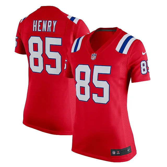 Zennovawear Hunter Henry New England Patriots Women's Team Game Jersey - Red