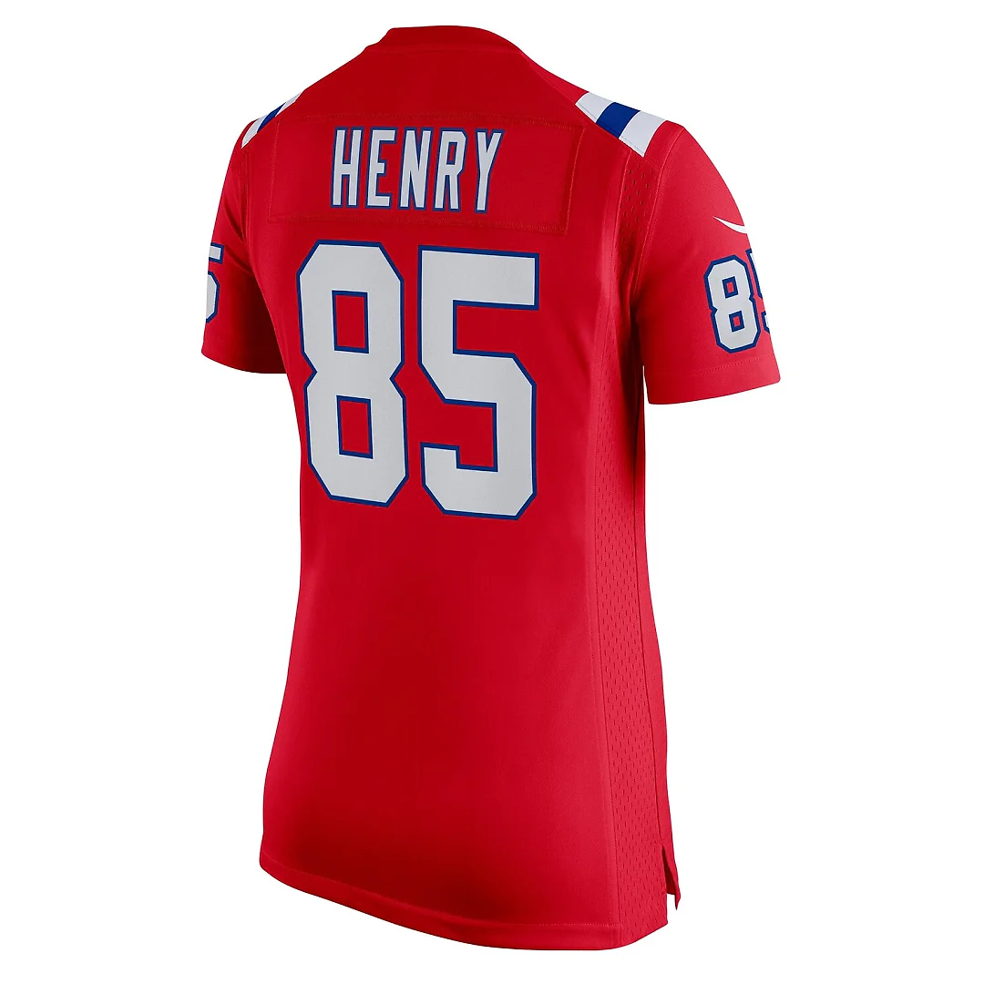 Zennovawear Hunter Henry New England Patriots Women's Team Game Jersey - Red