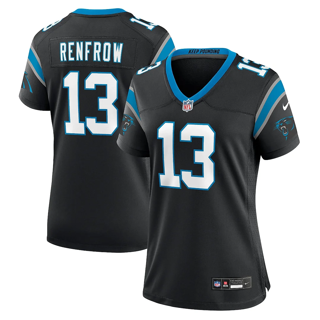 Zennovawear Hunter Renfrow Carolina Panthers Women's Team Game Jersey - Black