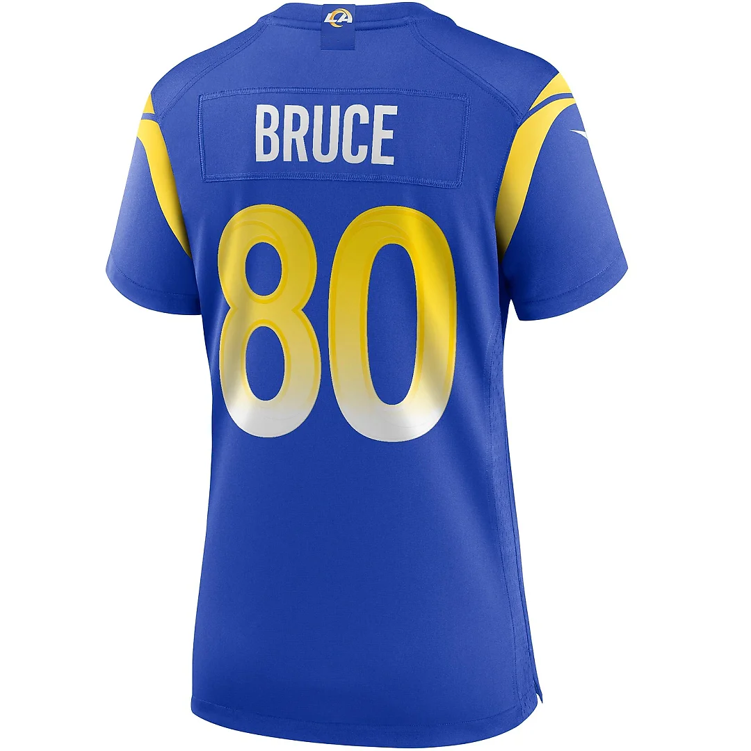 Zennovawear Isaac Bruce Los Angeles Rams Women's Game Retired Player Jersey - Royal