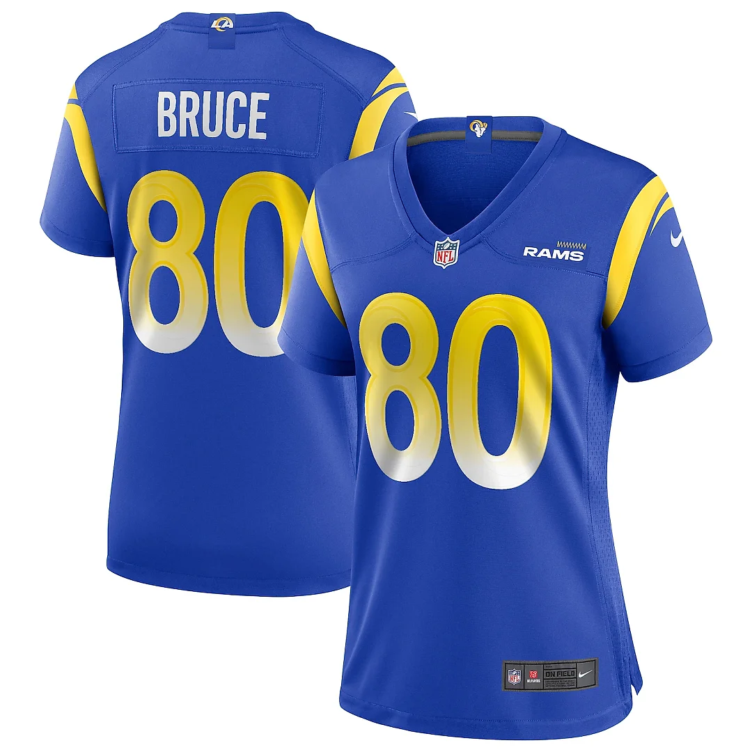 Zennovawear Isaac Bruce Los Angeles Rams Women's Game Retired Player Jersey - Royal