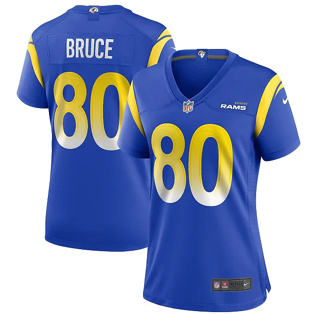 Zennovawear Isaac Bruce Los Angeles Rams Women's Game Retired Player Jersey - Royal