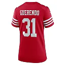 Zennovawear Isaac Guerendo San Francisco 49ers Women's Team Game Jersey - Scarlet