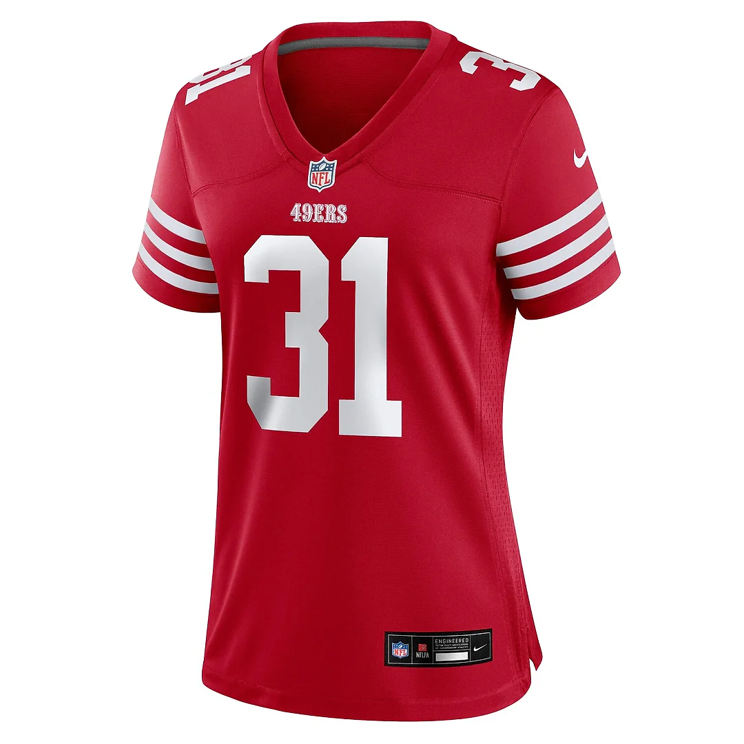 Zennovawear Isaac Guerendo San Francisco 49ers Women's Team Game Jersey - Scarlet