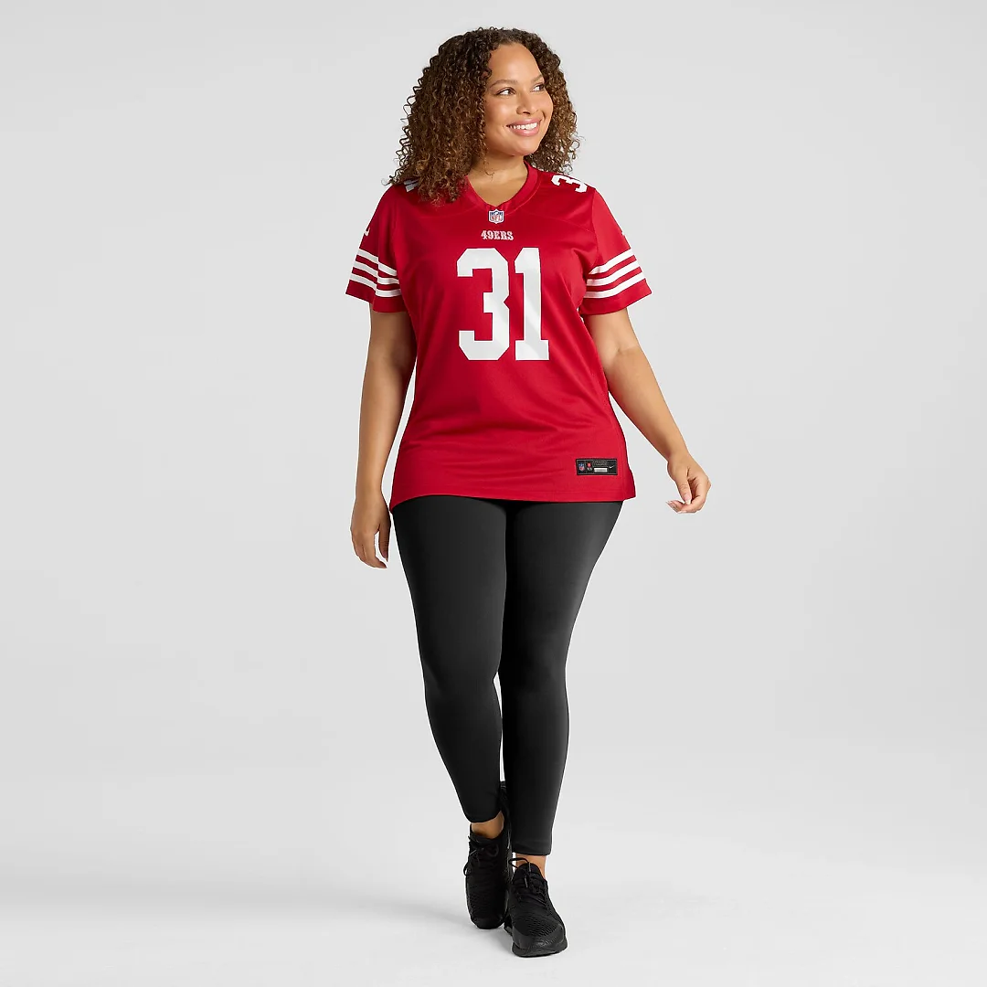 Zennovawear Isaac Guerendo San Francisco 49ers Women's Team Game Jersey - Scarlet