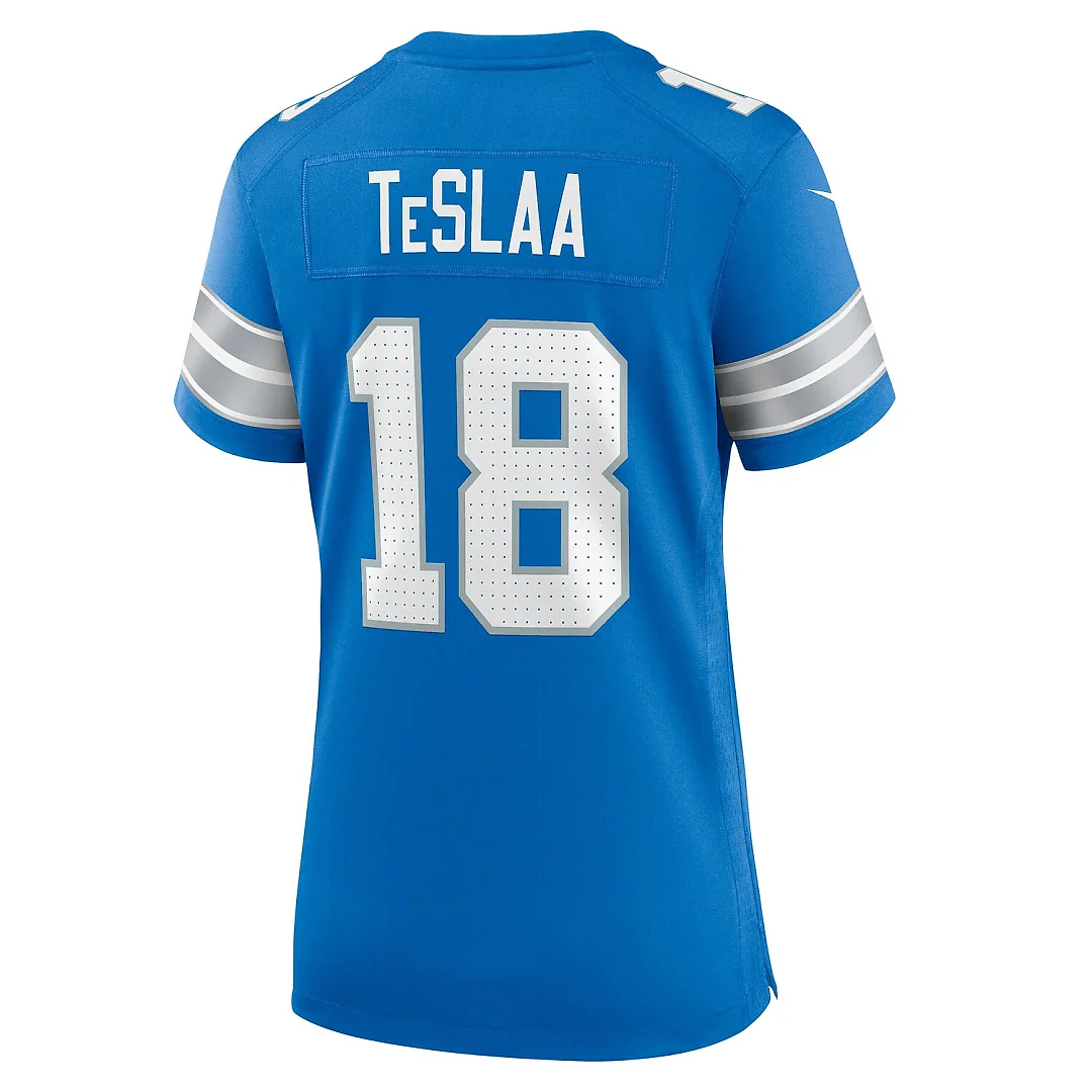 Zennovawear Isaac TeSlaa Detroit Lions Women's Game Player Jersey - Blue
