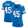 Zennovawear Isaac Ukwu Detroit Lions Women's Game Jersey - Blue