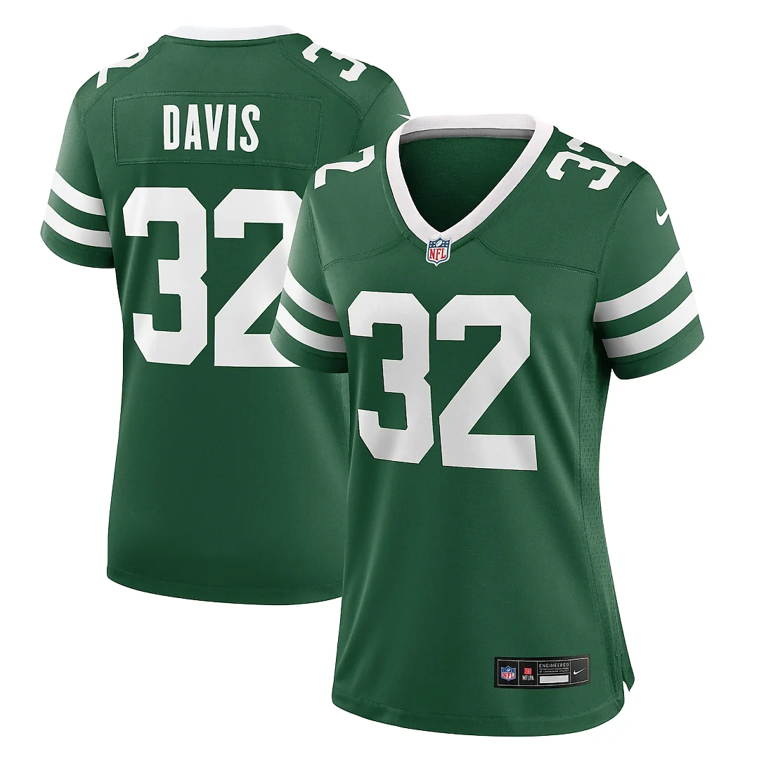 Zennovawear Isaiah Davis New York Jets Women's Game Jersey - Legacy Green