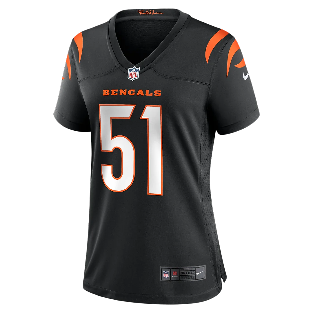 Zennovawear Isaiah Foskey Cincinnati Bengals Women's Team Game Jersey - Black