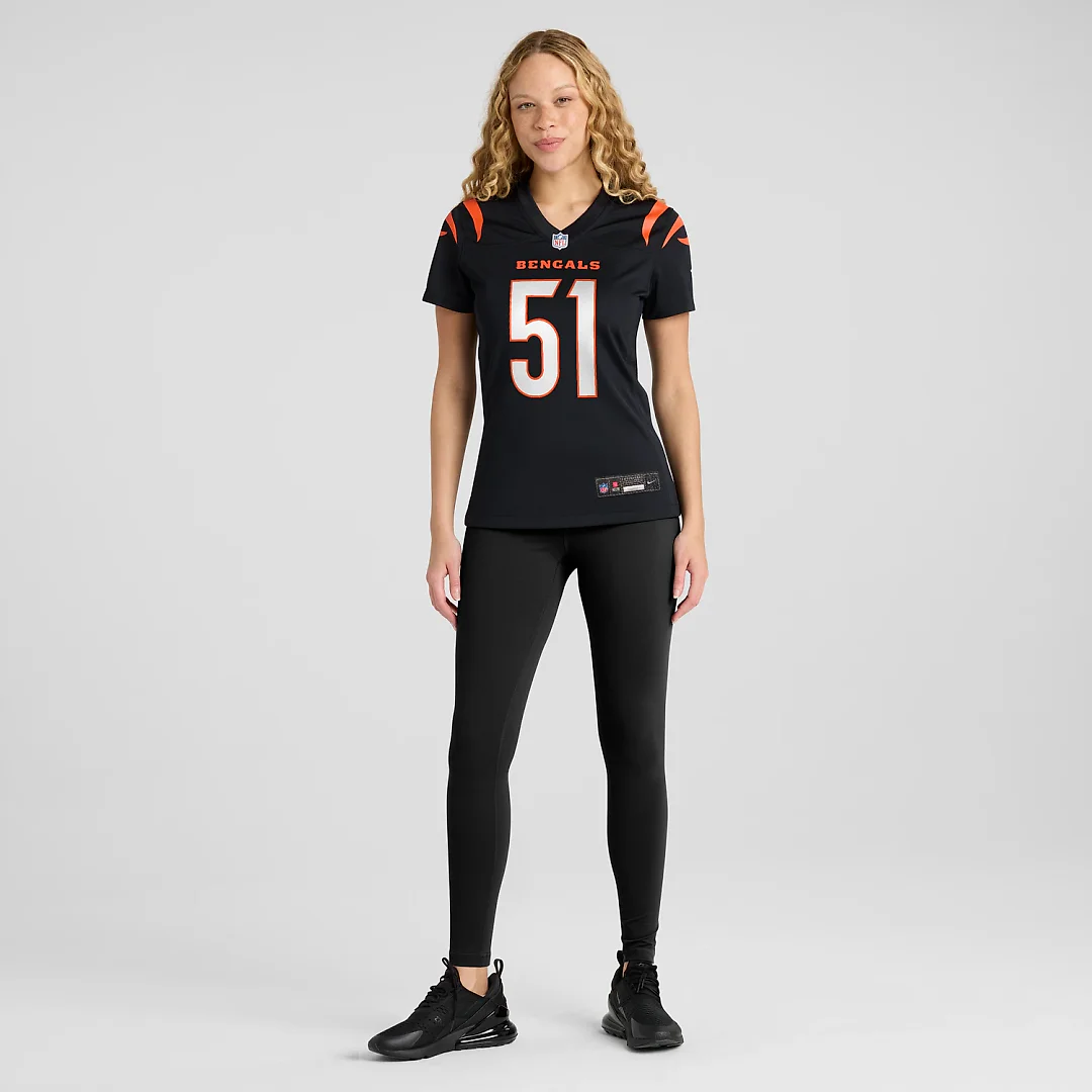 Zennovawear Isaiah Foskey Cincinnati Bengals Women's Team Game Jersey - Black