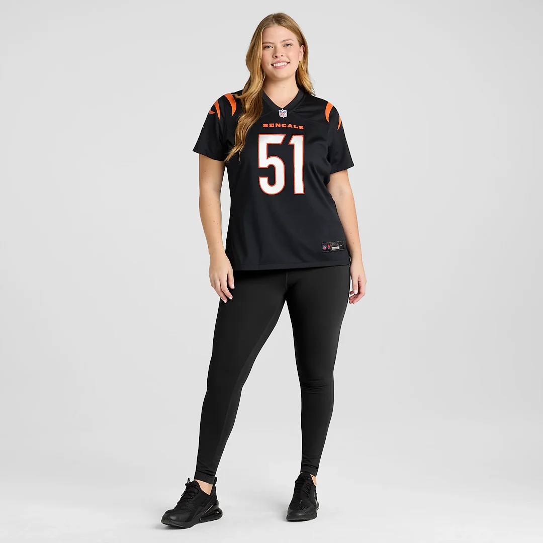 Zennovawear Isaiah Foskey Cincinnati Bengals Women's Team Game Jersey - Black