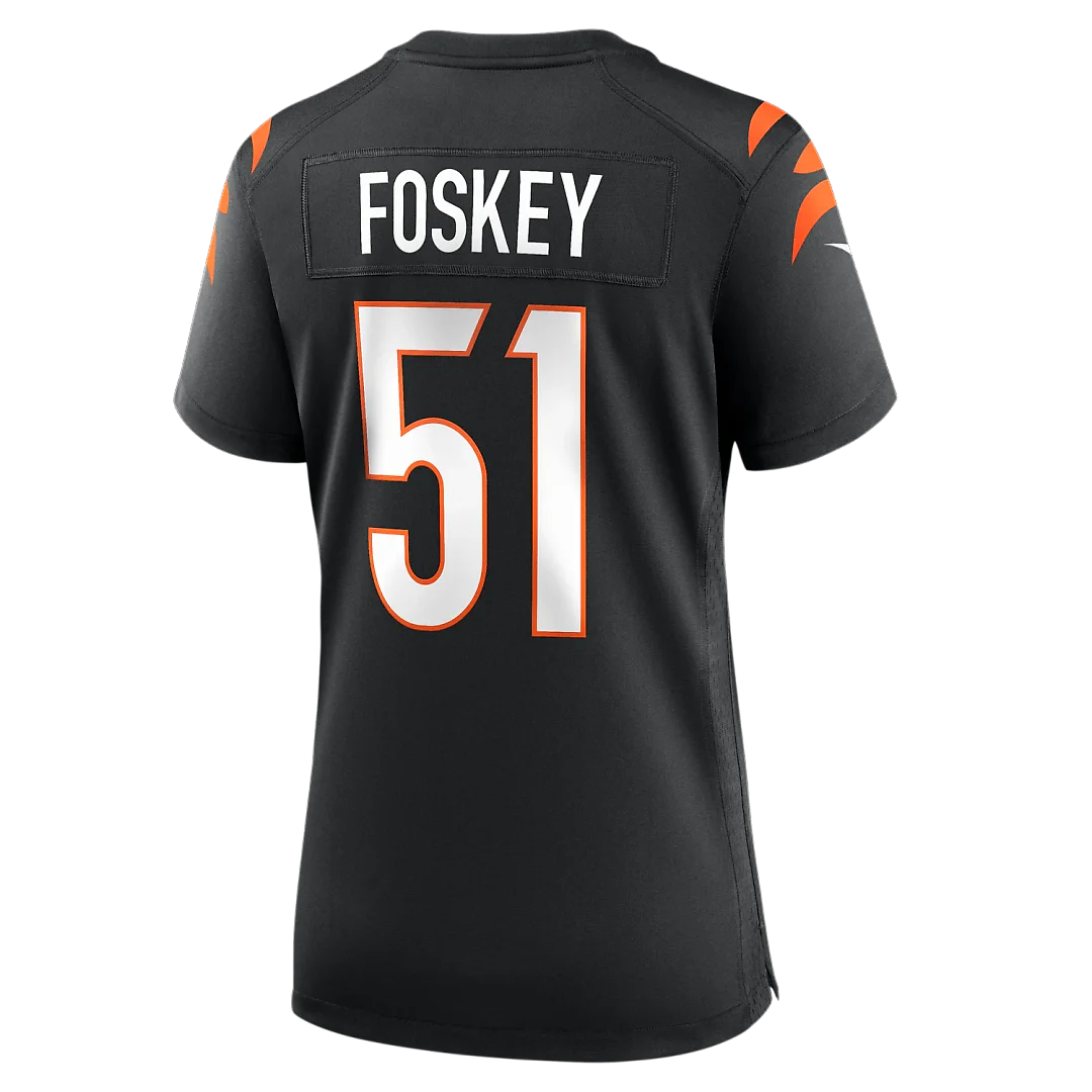 Zennovawear Isaiah Foskey Cincinnati Bengals Women's Team Game Jersey - Black