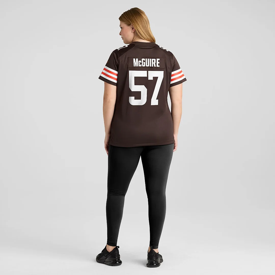Zennovawear Isaiah McGuire Cleveland Browns Women's Team Game Jersey - Brown