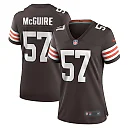 Zennovawear Isaiah McGuire Cleveland Browns Women's Team Game Jersey - Brown
