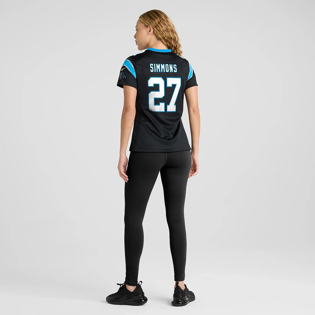 Zennovawear Isaiah Simmons Carolina Panthers Women's Team Game Jersey - Black