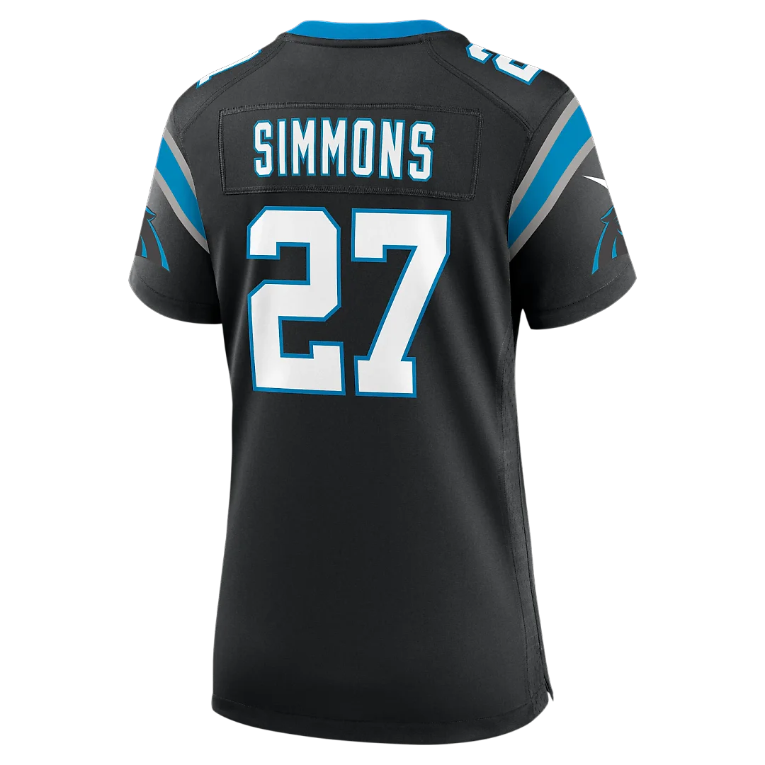 Zennovawear Isaiah Simmons Carolina Panthers Women's Team Game Jersey - Black