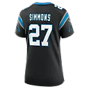 Zennovawear Isaiah Simmons Carolina Panthers Women's Team Game Jersey - Black
