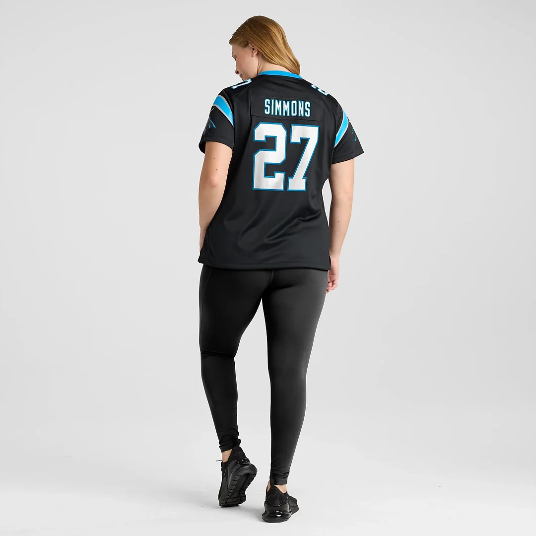 Zennovawear Isaiah Simmons Carolina Panthers Women's Team Game Jersey - Black