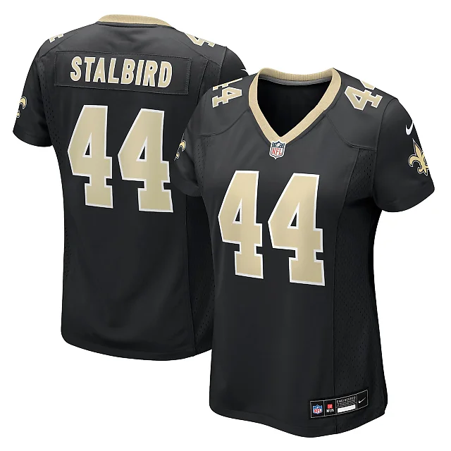 Zennovawear Isaiah Stalbird New Orleans Saints Women's Team Game Jersey - Black