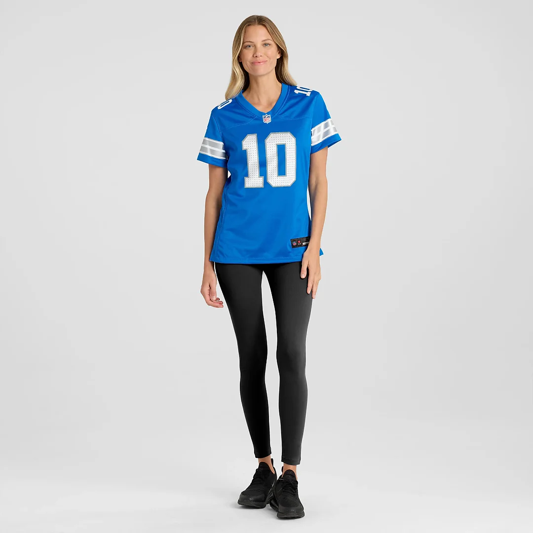 Zennovawear Isiah Pacheco Detroit Lions Women's Team Game Jersey - Blue