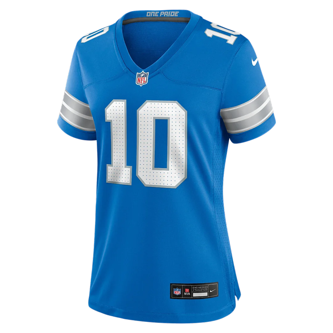 Zennovawear Isiah Pacheco Detroit Lions Women's Team Game Jersey - Blue