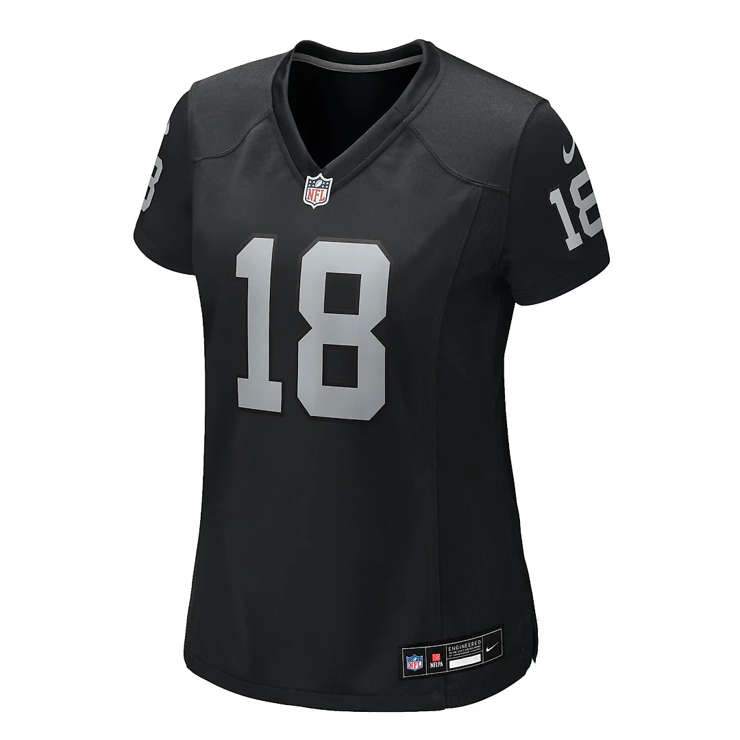 Zennovawear Jack Bech Las Vegas Raiders Women's Team Game Jersey - Black