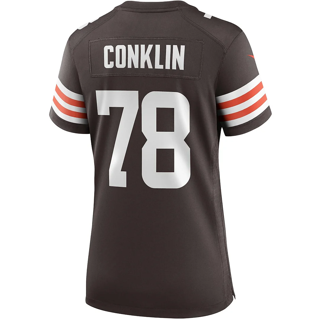 Zennovawear Jack Conklin Cleveland Browns Women's Player Game Jersey - Brown
