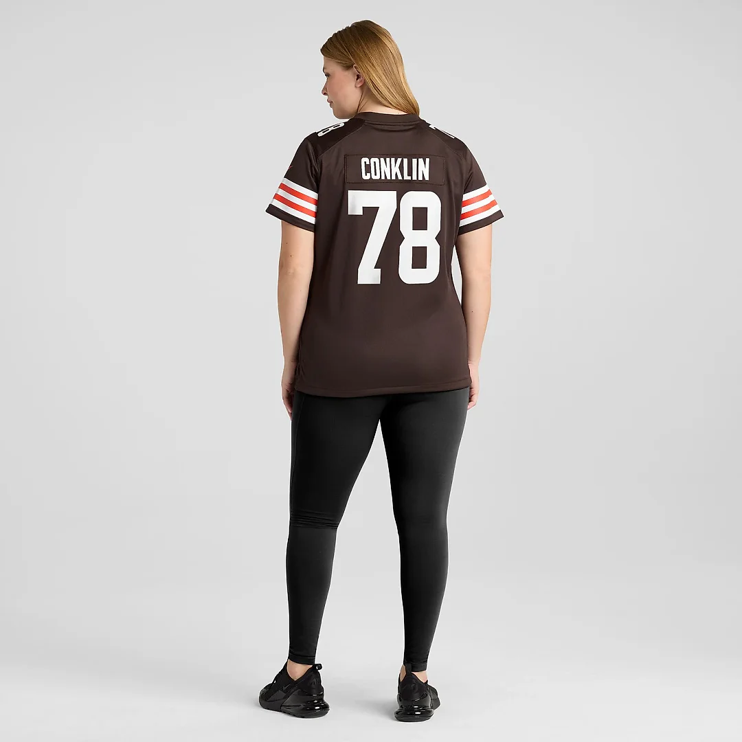 Zennovawear Jack Conklin Cleveland Browns Women's Game Jersey - Brown