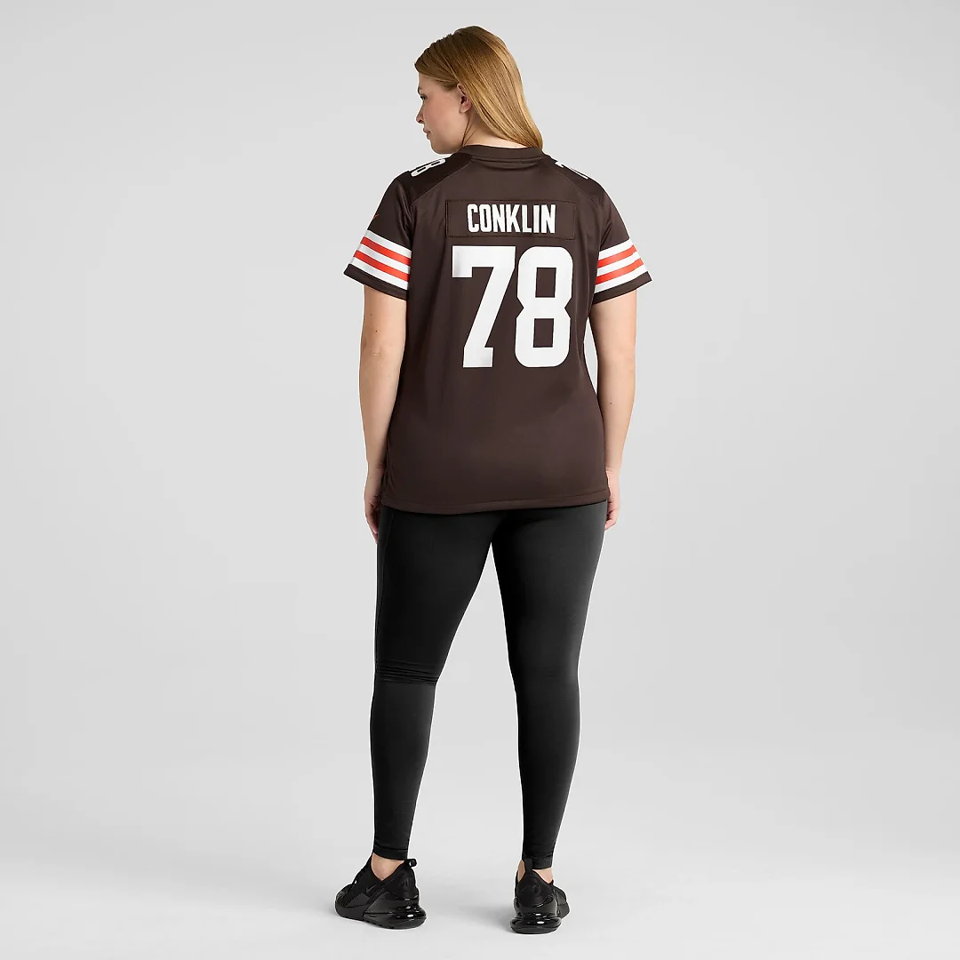 Zennovawear Jack Conklin Cleveland Browns Women's Player Game Jersey - Brown
