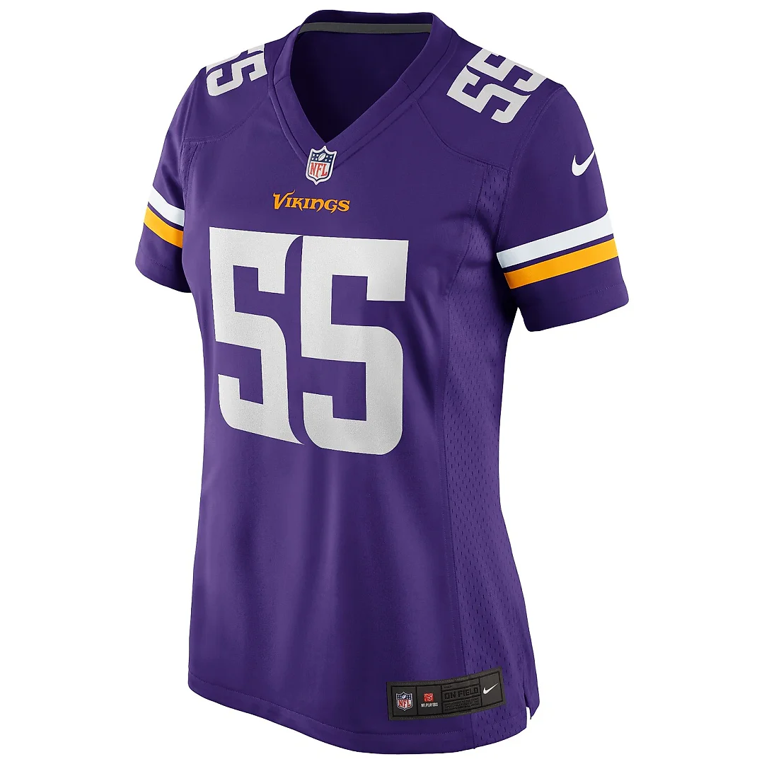 Zennovawear Jack Del Rio Minnesota Vikings Women's Game Retired Player Jersey - Purple