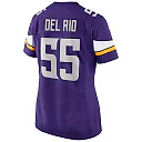 Zennovawear Jack Del Rio Minnesota Vikings Women's Game Retired Player Jersey - Purple