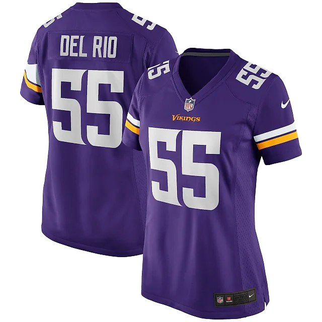 Zennovawear Jack Del Rio Minnesota Vikings Women's Game Retired Player Jersey - Purple