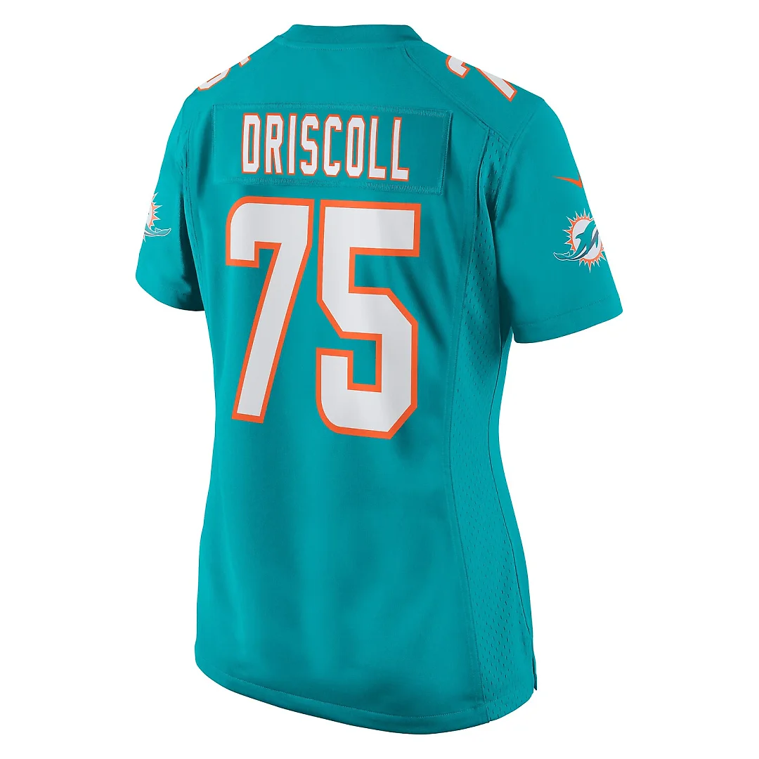 Zennovawear Jack Driscoll Miami Dolphins Women's Team Game Jersey - Aqua