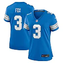 Zennovawear Jack Fox Detroit Lions Women's Team Game Jersey - Blue