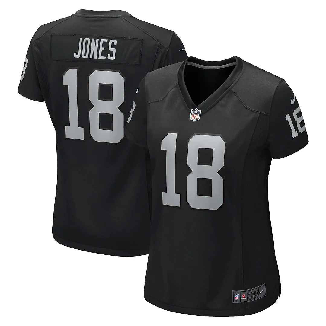 Zennovawear Jack Jones Las Vegas Raiders Women's Game Jersey - Black