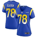 Zennovawear Jackie Slater Los Angeles Rams Women's Game Retired Player Jersey - Royal
