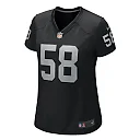 Zennovawear Jackson Powers-Johnson Las Vegas Raiders Women's Game Jersey - Black