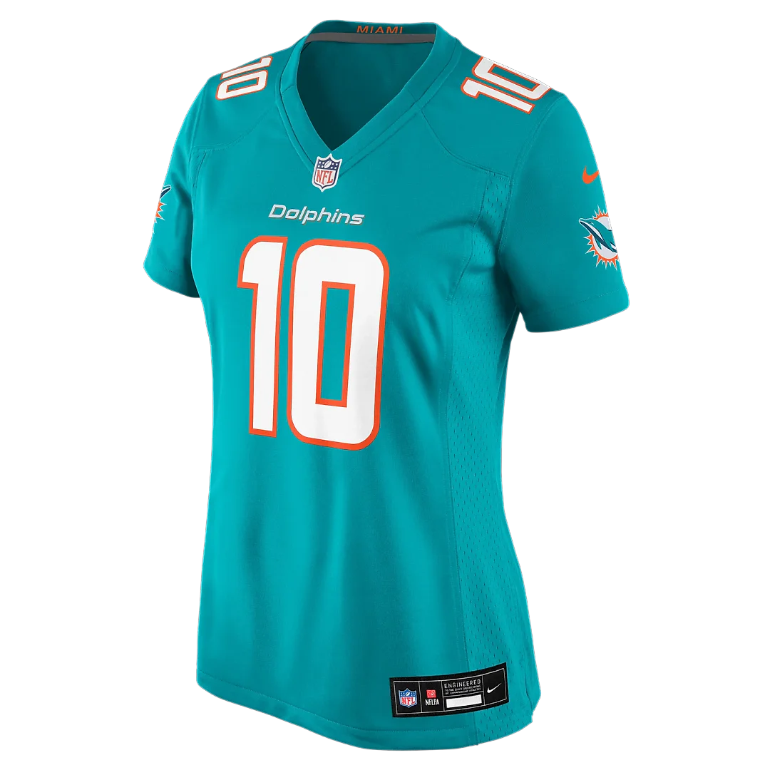 Zennovawear Jacob Rodriguez Miami Dolphins Women's Team Game Jersey - Aqua