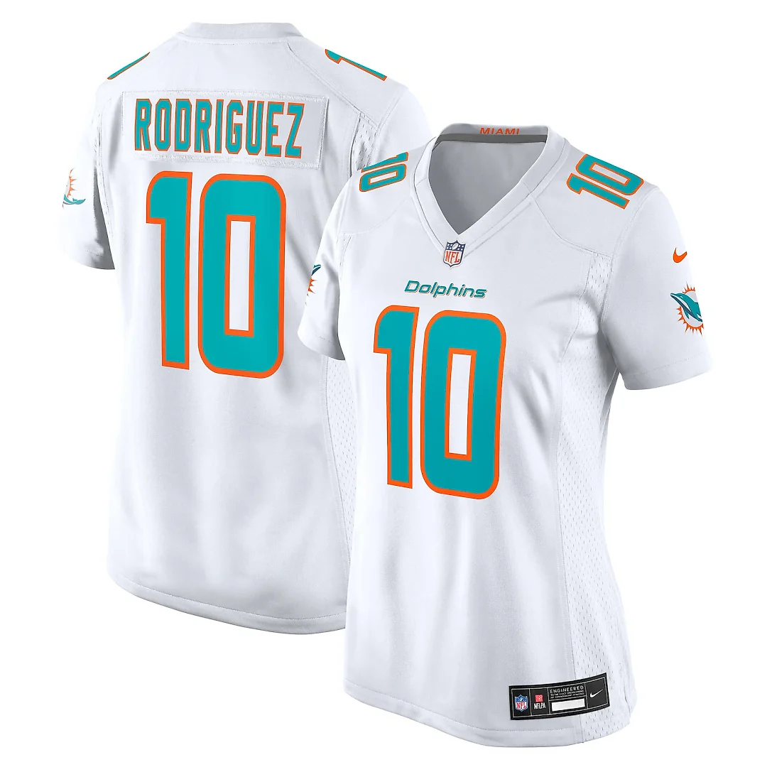 Zennovawear Jacob Rodriguez Miami Dolphins Women's Game Jersey - White