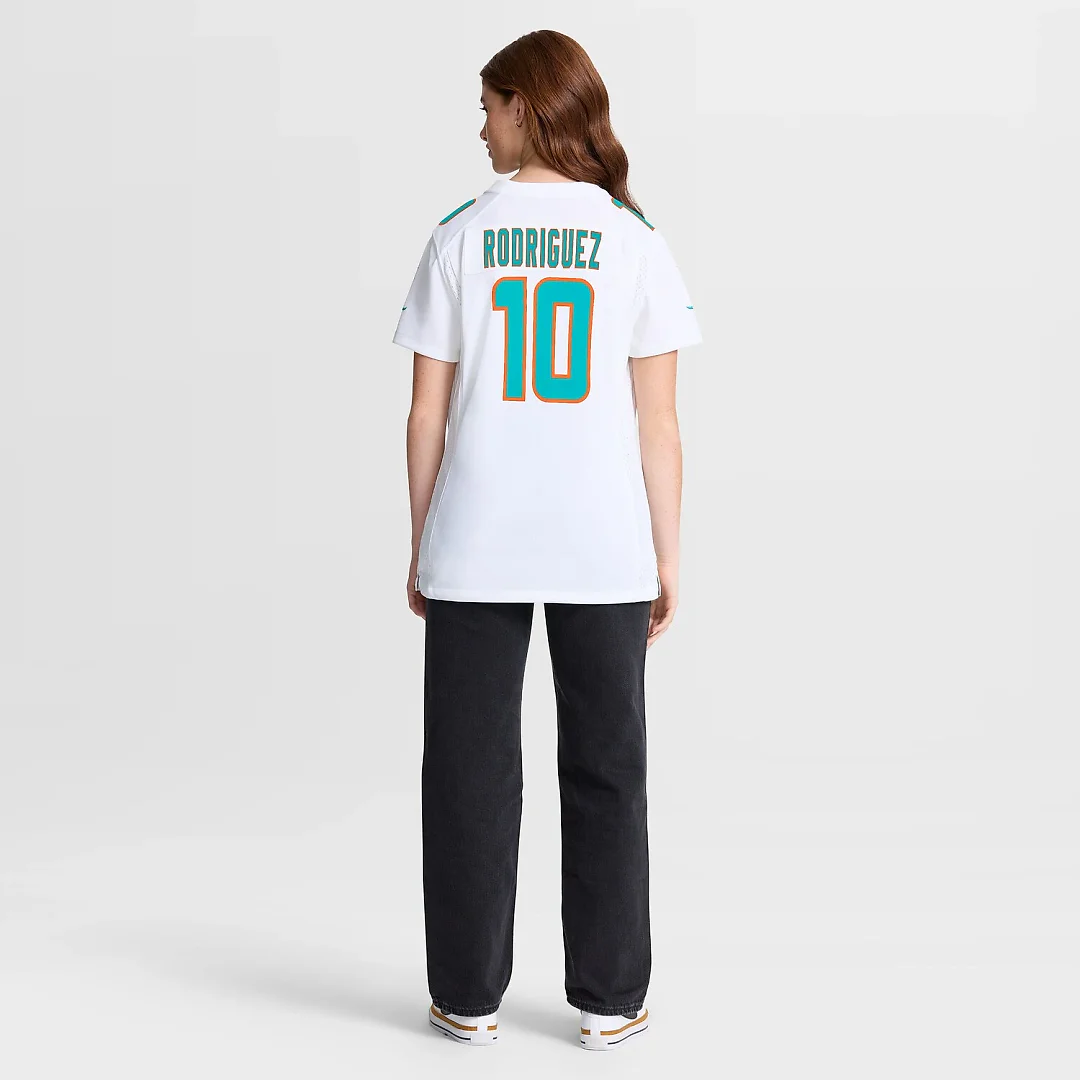 Zennovawear Jacob Rodriguez Miami Dolphins Women's Game Jersey - White