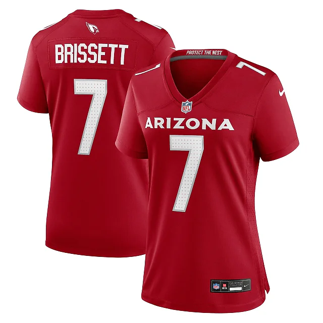 Zennovawear Jacoby Brissett Arizona Cardinals Women's Team Game Jersey - Cardinal