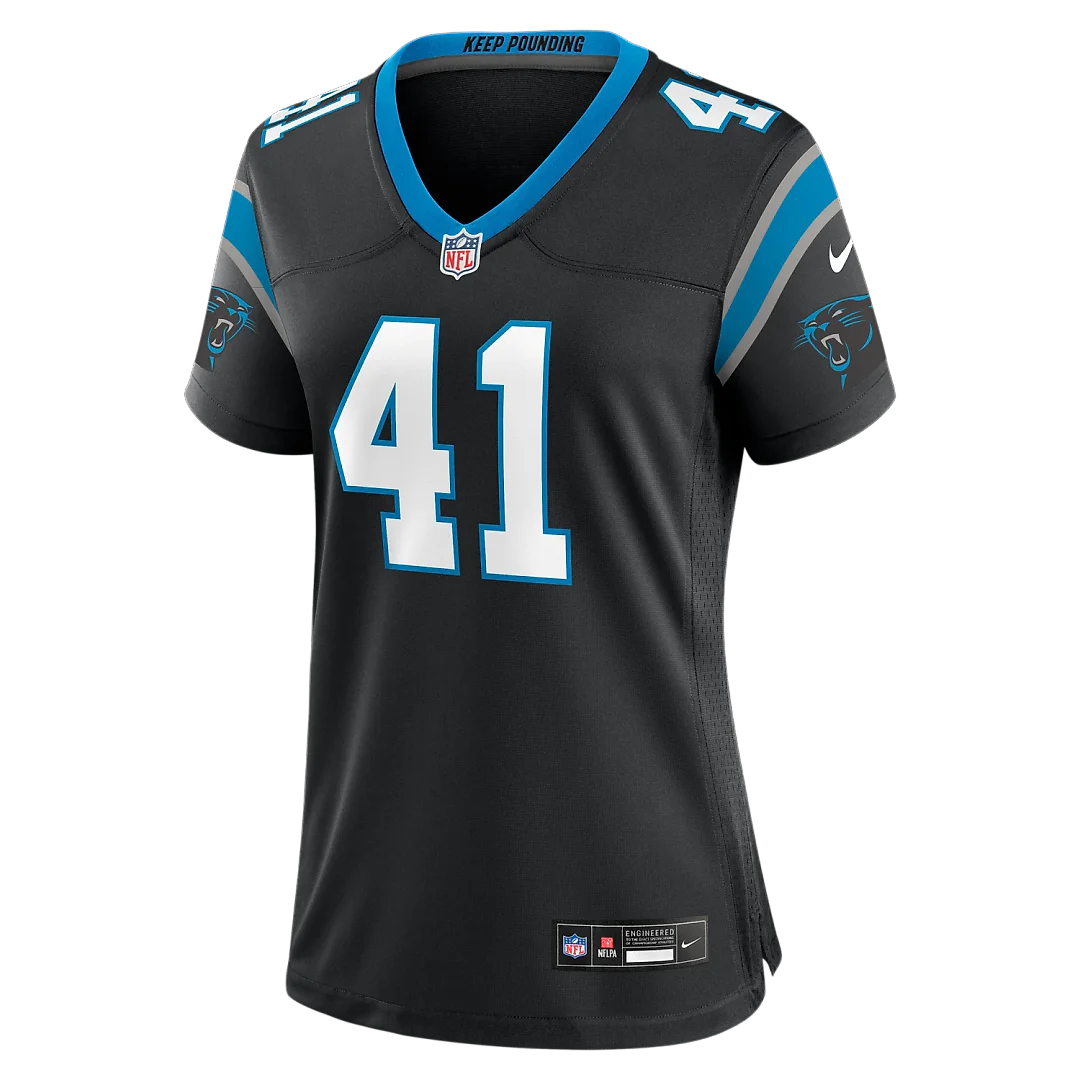 Zennovawear Jacoby Windmon Carolina Panthers Women's Team Game Jersey - Black