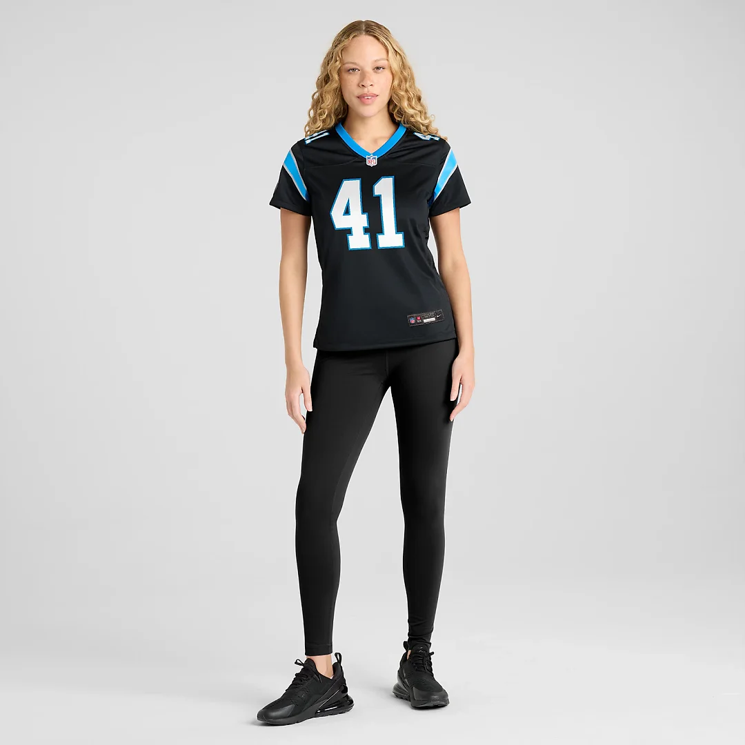 Zennovawear Jacoby Windmon Carolina Panthers Women's Team Game Jersey - Black