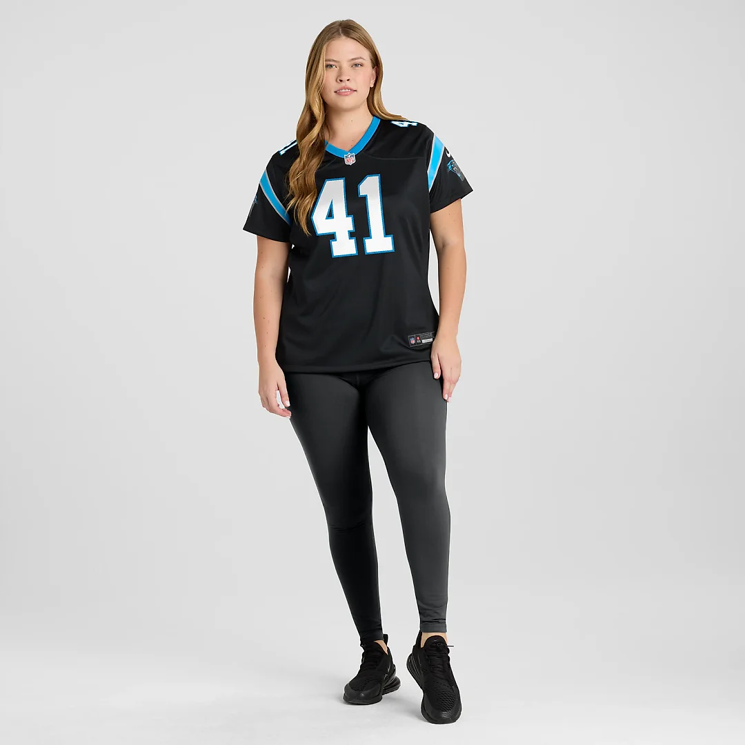 Zennovawear Jacoby Windmon Carolina Panthers Women's Team Game Jersey - Black