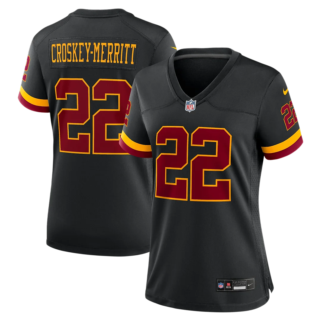 Zennovawear Jacory Croskey-Merritt Washington Commanders Women's Hail Raiser Alternate Game Jersey - Black